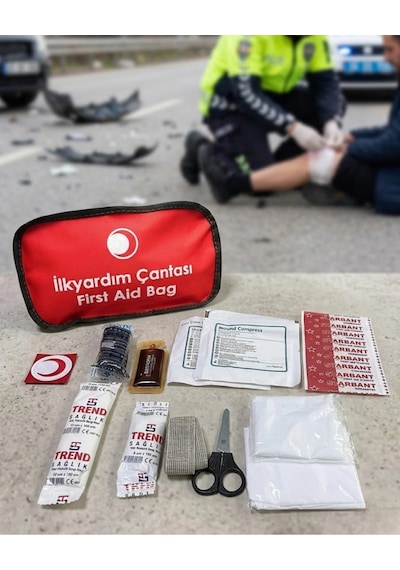 Araç Ve Ev İçin İlk Yardım Çantası Eksiksiz Acil Müdahale Seti 1
