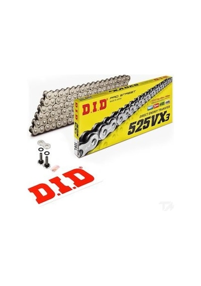 Dıd Dıd-525vx3 Gümüş -116 Dıd 525vx3-116 Link Gümüş Zincir X-ring - Benellı 502-c 500 Cc 2020-2024