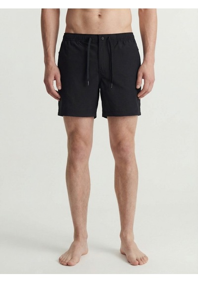Jack & Jones Jack Jones Beli Lastikli Erkek Deniz Şortu 12291507 Siyah