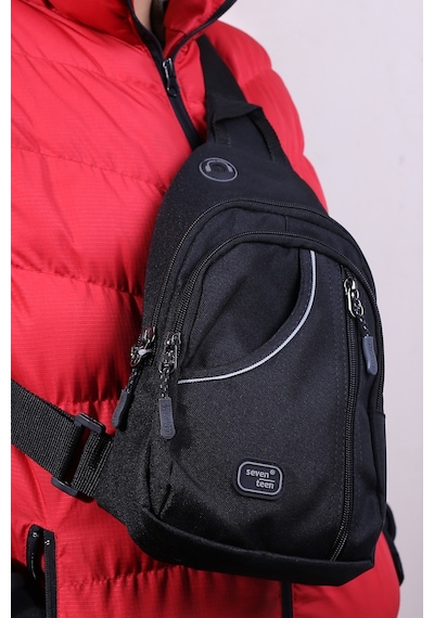 Seventeen 3474 Erkek Kanvas Body Bag Çapraz Çanta Siyah