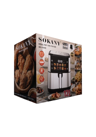 Sokany SK-10099 2400 W Profesyonel Çift Sepet Airfryer
