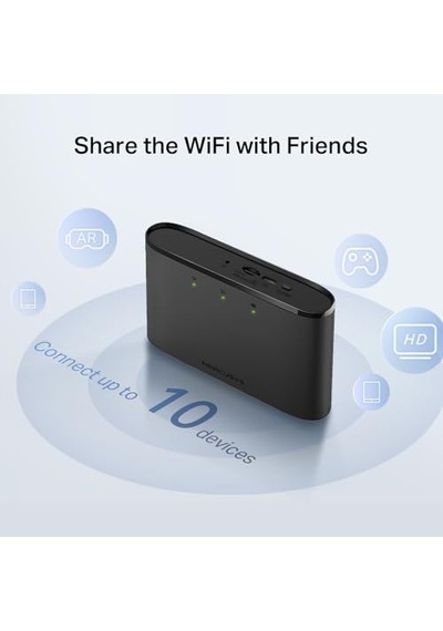 Mt110, 4g Taşınabilir Mobil Modem, 150mbps Ye Kadar İnternet Hızı, 10 Cihaza Kadar Bağlantı, 2200 Mah Batarya, Ku