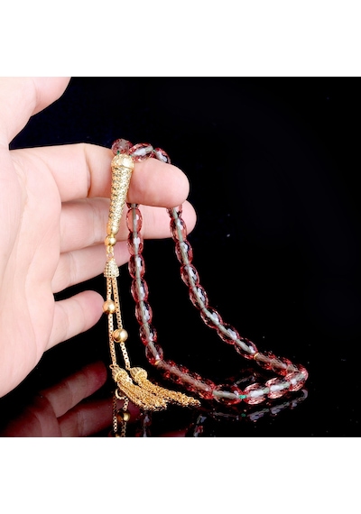 Tesbihsepetim 925 Ayar Gümüş Püsküllü Arpa Kesim Sultan Taşı Tesbih