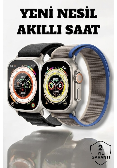 49mm Ekranlı Kan Basıncı Ve Adımsayar Özellikli Bluetooth Akıllı Saat