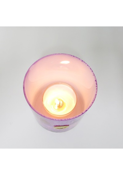 Mor Batik Desenli Cam Bardak Mumluk Vetealight Seti