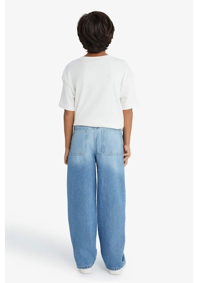 Defacto Erkek Çocuk Wide Leg Geniş Paça Pantolon F0452a825aunm35 Mavi Defacto Erkek Çocuk Wide Leg Geniş Paça Pantolon F0452a825aunm35 Mavi