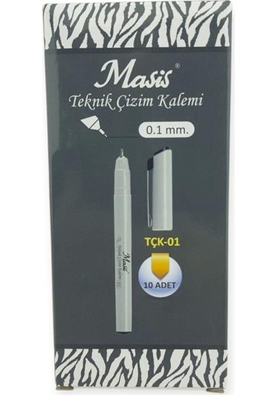 Masis Çizim Kalemi 0,1mm 10 Lu Paket