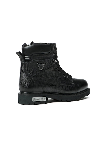 Hammer Jack Hakiki Deri Siyah Erkek Bot & Bootie 18501-m Siyah