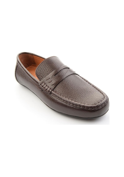 Kahve Hakiki Deri Erkek Loafer Ayakkabı E01547011240