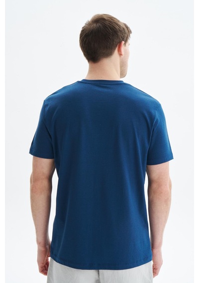 AR-MA Arma Erkek Regular Fit Basic Süprem Bisiklet Yaka Tişört Y29344472002 İndigo