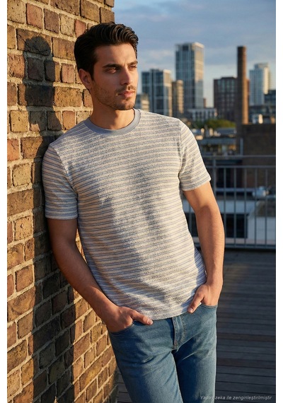 Buratti Erkek T Shirt 5904027 Mavi Mavi