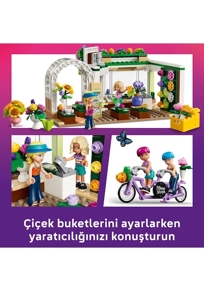 LEGO® Friends Yaratıcı Çiçek Dükkanı 42693 - 7 Yaş Üzeri Çocuklar için Mini Bebek İçeren Yaratıcı Oyuncak Yapım Seti (377 Parça)