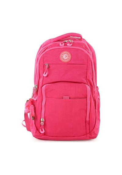 Bizoon Np291 Unisex Su Geçirmez Kumaş Günlük Okul Seyahat Pembe Sırt Çantası