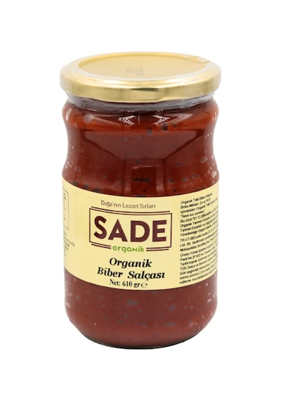 Sade Organik Biber Salçası 610 Gr