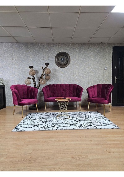 Zafir Papatya Çay Seti Koltuk Takımı Gold Sivriltme Ayak, Balkon, Salon, Ofis, Cafe Koltuk Takımı Bordo Zafir Papatya Çay Seti Koltuk Takımı Gold Sivriltme Ayak, Balkon, Salon, Ofis, Cafe Koltuk Takımı Bordo