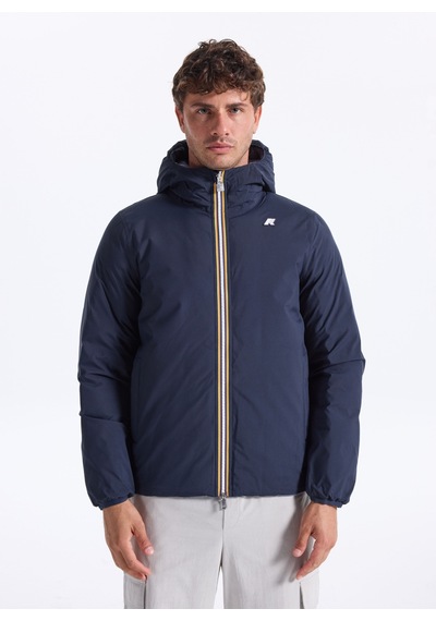 K-way Mavi Erkek Kapüşon Mont K8127ww Jack St Thermo Double Mavi - Gri
