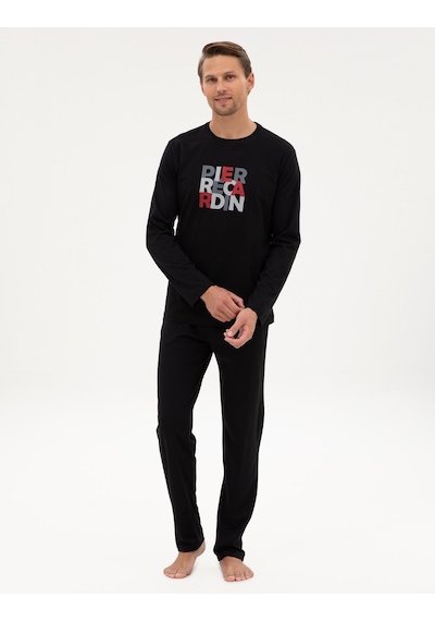 Pierre Cardin Erkek Siyah Pijama Takım 50322654-001 Siyah