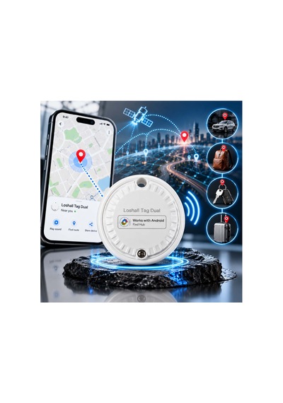 Gp Loshhall Smart Finder Akıllı Takip Cihazı - Android Uyumlu Smart Tag Beyaz