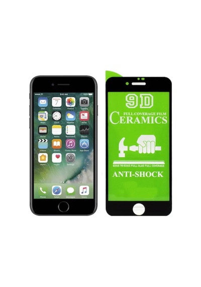 Apple Uyumlu   iPhone 6 Plus Tam Kaplayan Ekran Koruyucu 9D Seramik Cam (424061415)