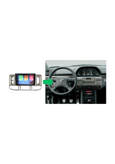 Nissan X - Trail - Araç Multimedya Ekran - 4gb 64gb - S - Gri - 2002 - 2004 - 9 Inch - Myway