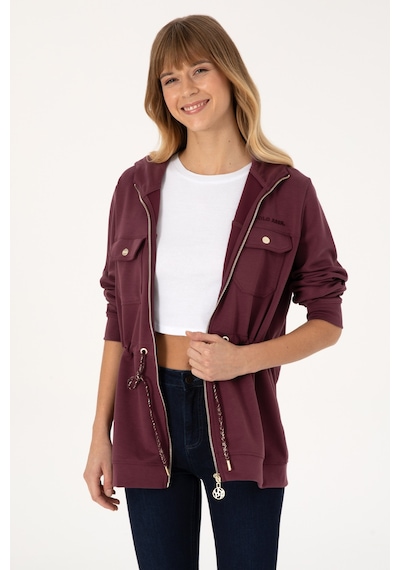U.s. Polo Assn. Kadın Plum Sweatshirt 50309102-vr177 New Plum