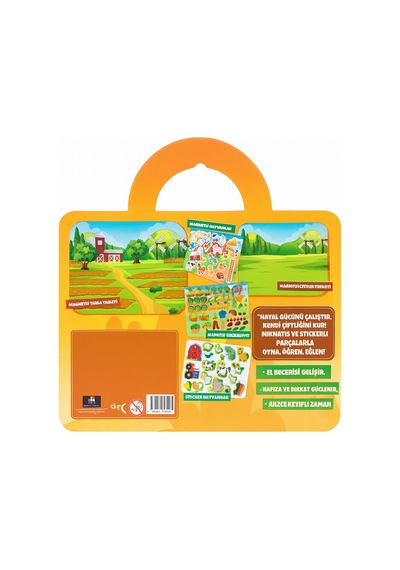 Manyetik Çiftlik Oyunu 87 Parça Sticker Manyetik Hayvanlar Sebzeler C Ocuk Eg İtici Set