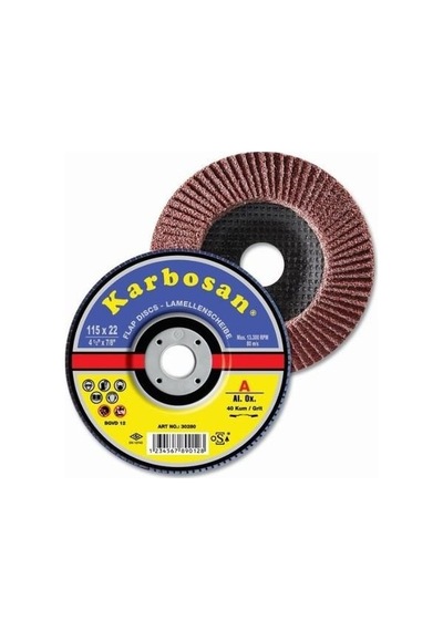 Karbosan 115x22.23 Premium Line Ao Sd Flap Disk Zımpara 120 Kum 982995