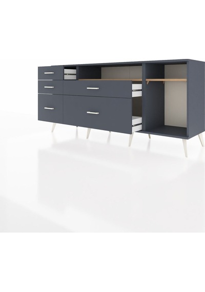 Hyperion Konsol 2 Raflı 5 Çekmeceli 176x44x83 Antrasit-çam/antrasit Çam/antrasit Hyperion Konsol 2 Raflı 5 Çekmeceli 176x44x83 Antrasit-çam/antrasit Çam/antrasit