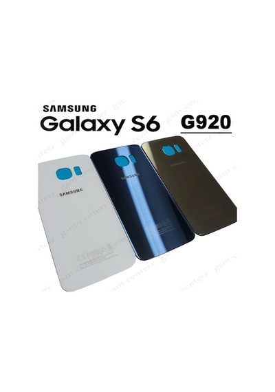 Samsung Uyumlu Galaxy S6 Sm-g920 Arka Kapak Pil Kapağı Mavi