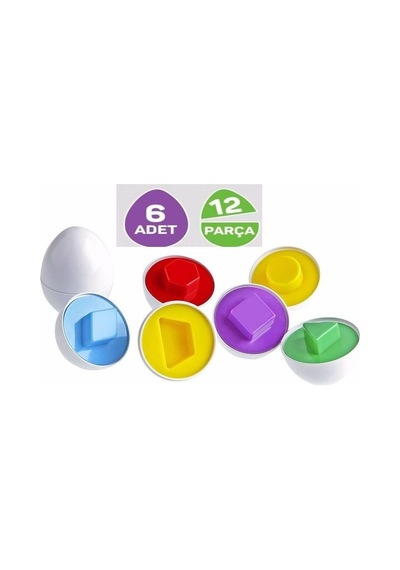 Bubu Games Yumurta Eşleştirme 6'lı 12 Parça