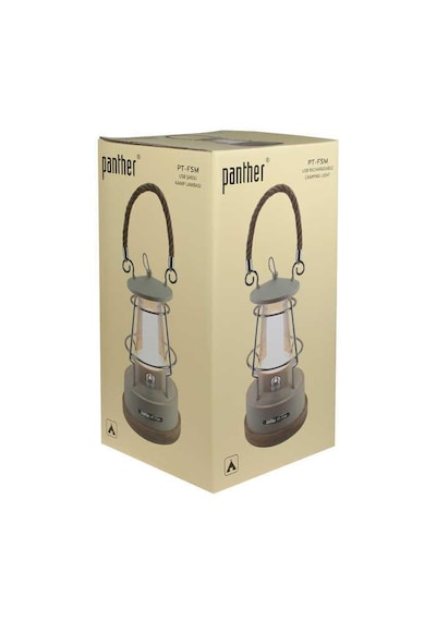 Panther 16 Watt + 80 Smd Ledli Dim Edilebilir Usb Şarjlı Kamp Feneri Krem