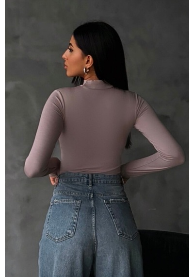 Hiccup Bıpantolon Kadın Dar Kalıp Yarım Balıkçı Yaka Body Leylak Moru 0f