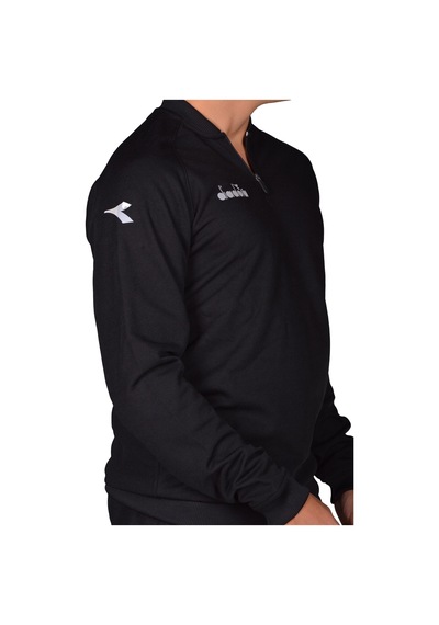 Diadora Erkek Siyah Yarım Fermuarlı Eşofman Takımı Siyah