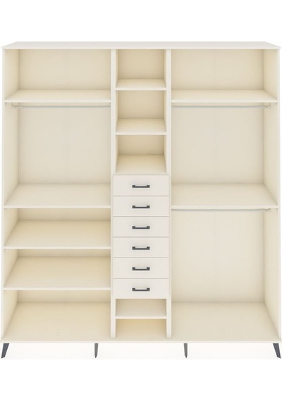 Hyperion Dolap 10 Raflı 6 Çekmeceli 3 Askılı 220x44x243 Aytaşı-aytaşı/aytaşı Çok Renkli Hyperion Dolap 10 Raflı 6 Çekmeceli 3 Askılı 220x44x243 Aytaşı-aytaşı/aytaşı Çok Renkli