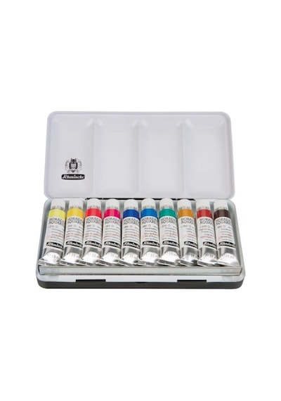 Schmincke : Horadam Aquarell Sulu Boya Seti 10 Renk X 15 Ml Tüp Metal Kutu