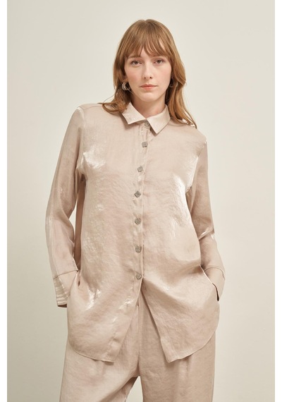 FTZ Women Ftz Parlak Modal Takım Beige 31002 Beige Bej
