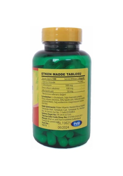 Vitapol L-Glutatyon Alfa Lipoik Asit Milk Thistle 3X100 Kapsül