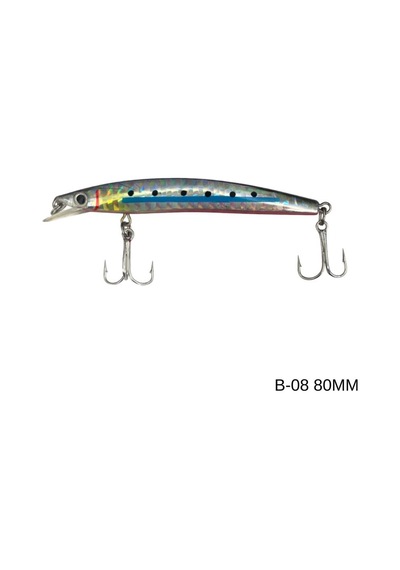 Maket Balık - Kurşun Arkası Rapala - 8cm 5gr - Sea Bose B-08