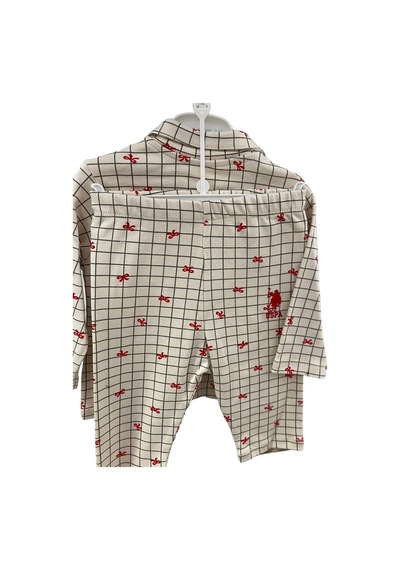U.S. Polo Assn. U.s. Polo Pijama Takımı Beyaz-12663 Beyaz