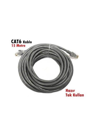 Fully 15Metre Cat6 Kablo Hazır Fişli -
