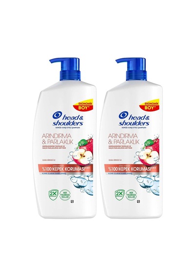 Arındırma Ve Parlaklık Kepek Karşıtı Şampuan Elma Sirkesi İle 800ml X 2 Adet