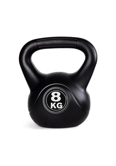 8 Kg Çaydanlık Tipi Dambıl Kettlebell Ağırlık Siyah Tek Ebat