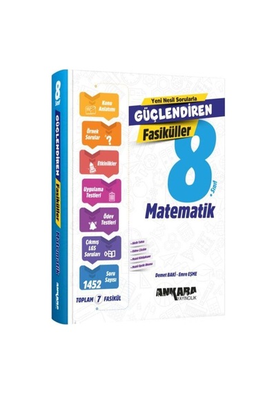 8. Sınıf Matematik Güçlendiren Fasiküller Ankara Yayıncılık