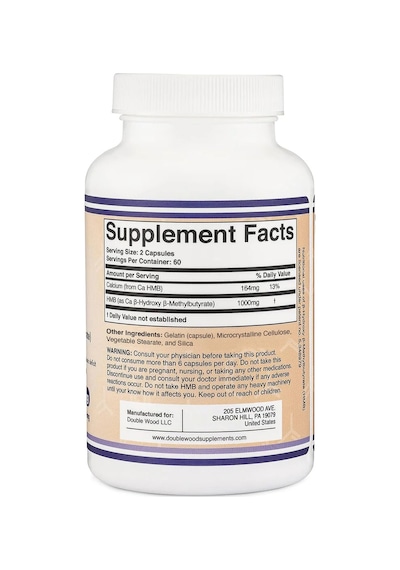 Hmb 1,000 Mg 120 Capsules