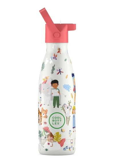 Cool Bottles Paslanmaz Çelik Suluk - The Kids Bottle Curious Explorers 350 Ml Cbbk35ce Karışık