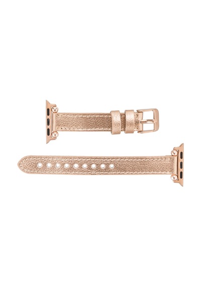 Bloomband Signature Golden Sand Leather Apple Uyumlu Watch Band - 44/45/46/49mm
