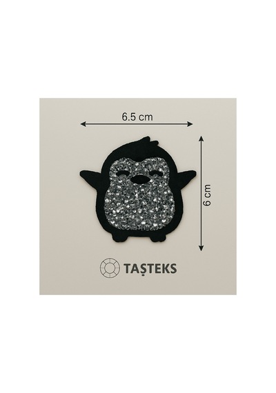 Taşlı Ütülenebilen Veya Sticker Olarak Kullanılabilen Penguen Modeli
