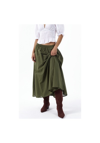 Hiccup Busem Polyester Etek Haki Yeşil