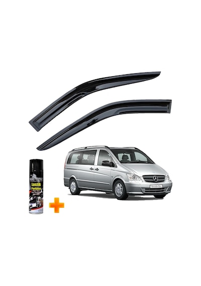 Mercedes Vito Mügen Cam Rüzgarlığı 2004-2014 Arası 2 Li Takım +500ml Lastik Parlatıcı