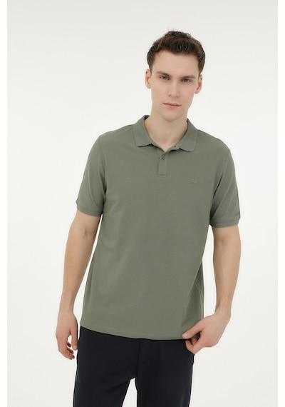 Lumberjack M-Ct953 Basıc P.T-Sh 4Fx Haki Erkek Kısa Kol T-Shirt 000000000101533535 Haki